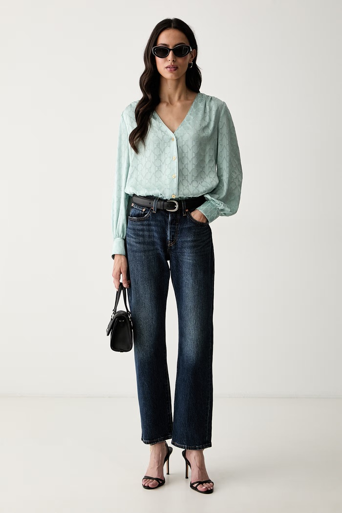 Marciano by Guess koszula damska z wiskozą HADIL G6YH17.W3248 turkusowy AW26
