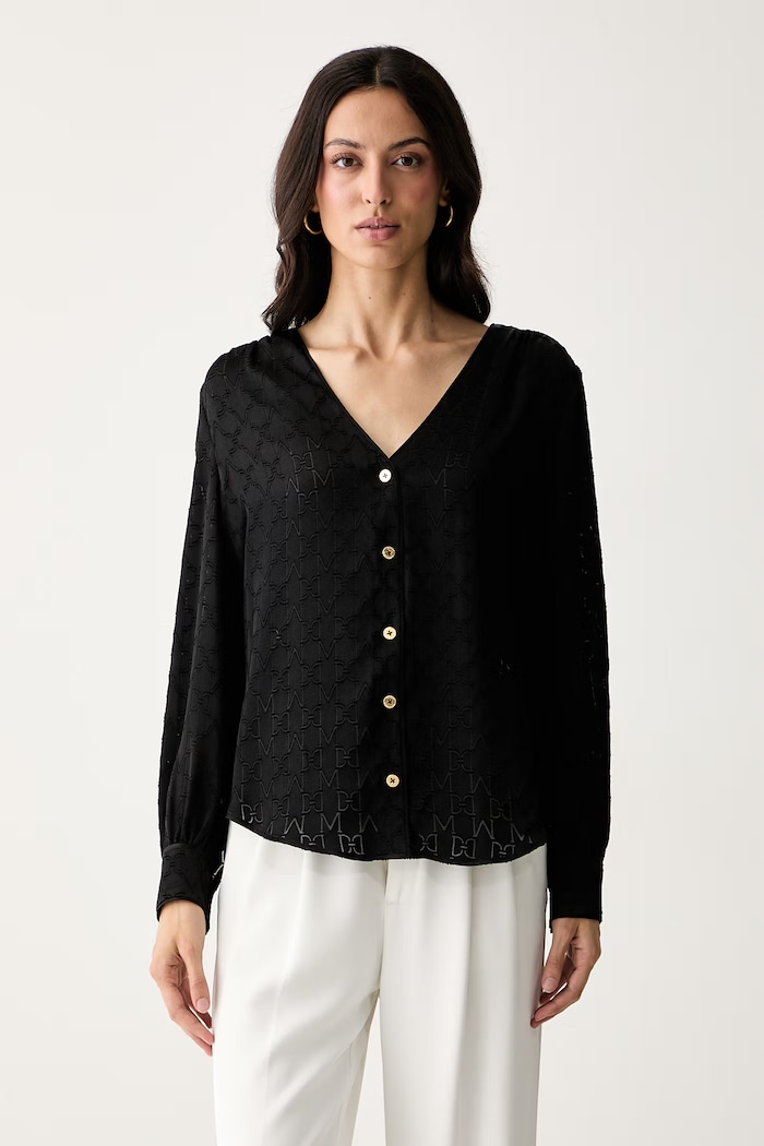 Marciano by Guess koszula damska z wiskozą HADIL czarny G6YH17.W3248
