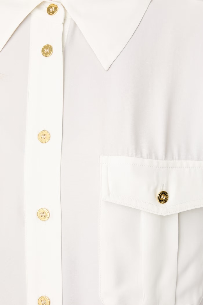 Marciano by Guess koszula damska z wiskozą NORI G6YH12.W3138 beżowy