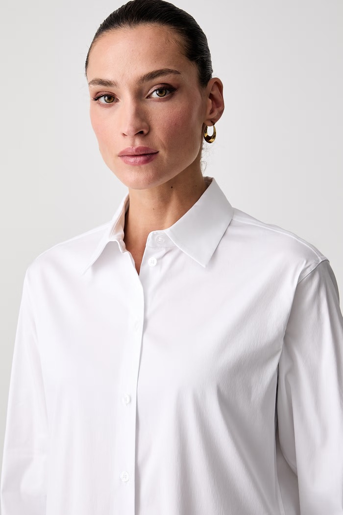 Marciano by Guess πουκάμισο γυναικείο με βαμβάκι ULLA λευκό G6GH25.W2212