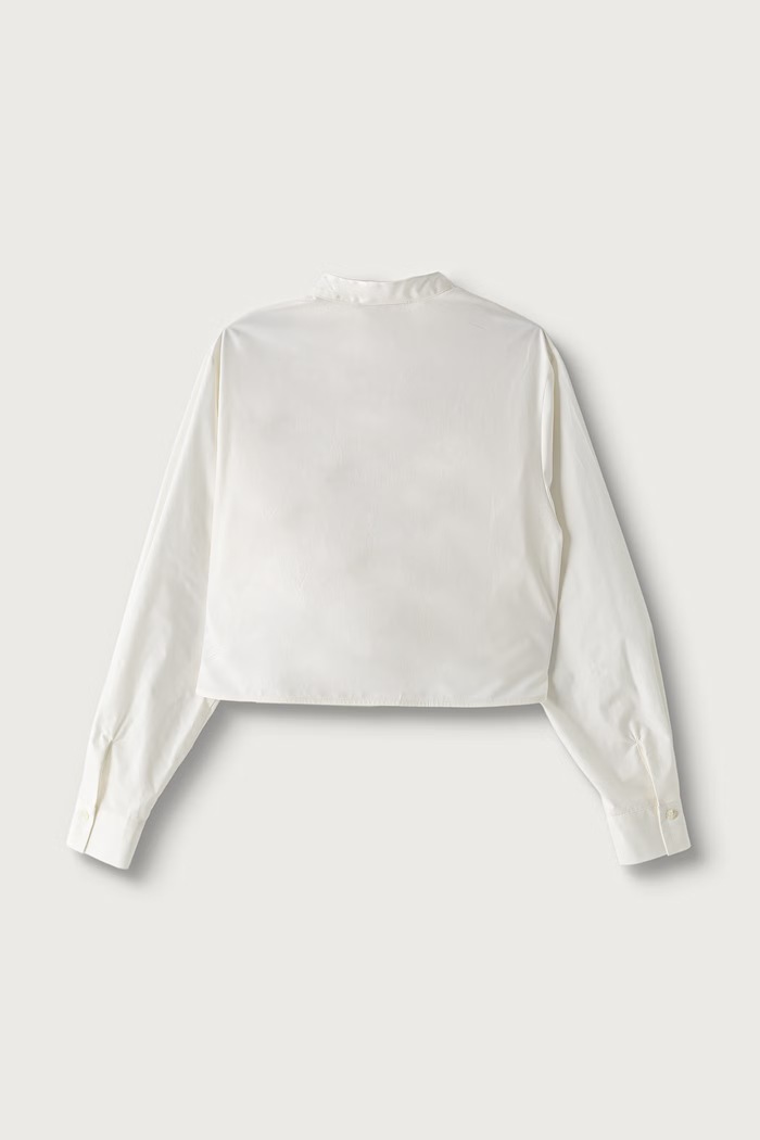 Elisabetta Franchi Košulja za djecu od pamuka EFCA300.0.CA235 bijela AW26