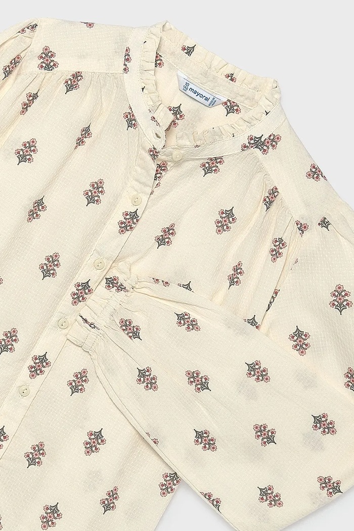 Bluza za djecu od pamuka Mayoral 7118.8A.Junior.9BY2 bež