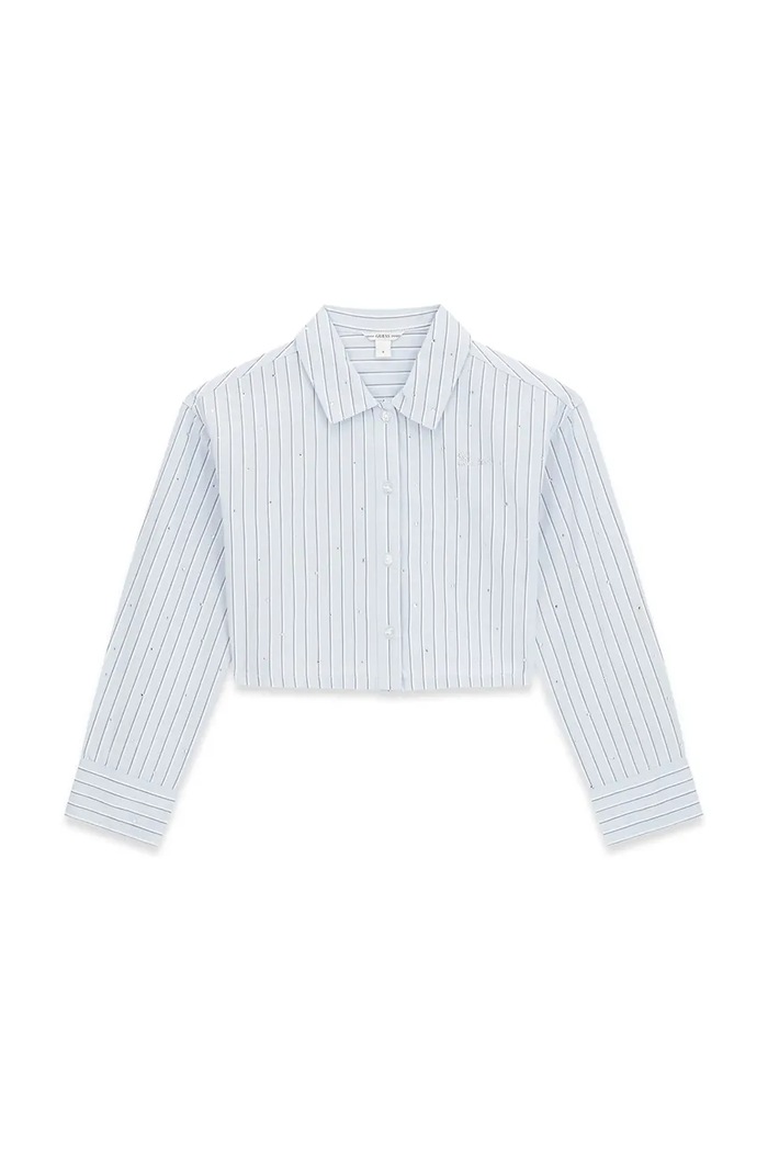 Guess Koszula dziecięca bawełniana niebieski J6YH01.W2642.9BY2
