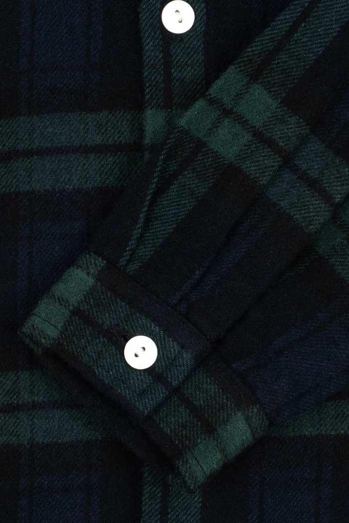 Cămașă pentru copii din bumbac CHECKY SHIRT GOTS Konges Sløjd verde KS107679.9BY2