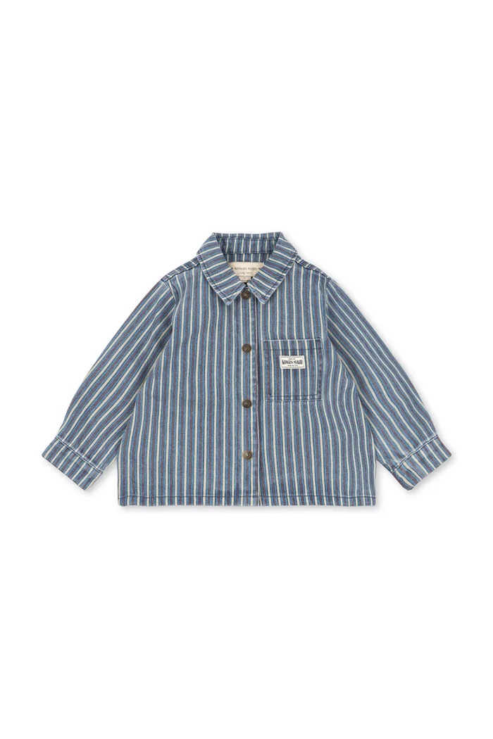 Konges Sløjd Koszula dziecięca bawełniana MAGOT SHIRT GOTS KS106138.9BY2 niebieski AW26