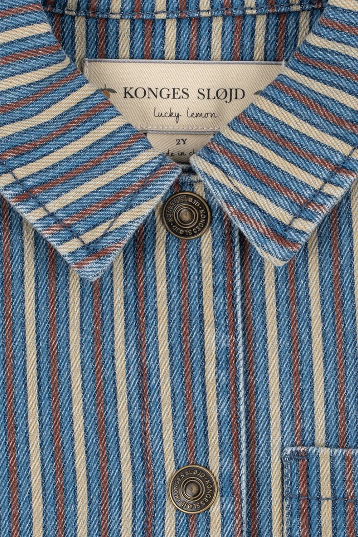 Koszula dziecięca bawełniana MAGOT SHIRT GOTS Konges Sløjd KS106138.9BY2 niebieski