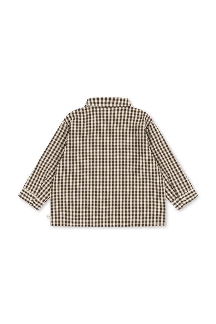 Konges Sløjd Koszula dziecięca bawełniana KIM LS SHIRT GOTS KS106066.9BY2 brązowy AW26