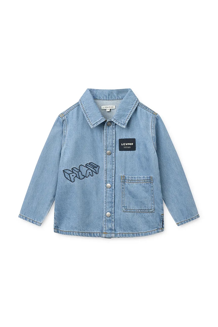 Liewood koszula dziecięca jeansowa Greg Light Denim Shirt LW20929.9BY2 niebieski AW26
