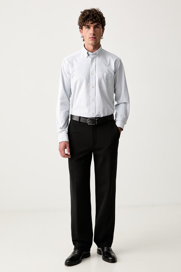 Eton koszula oxford męska bawełniana 100015453 niebieski AW26