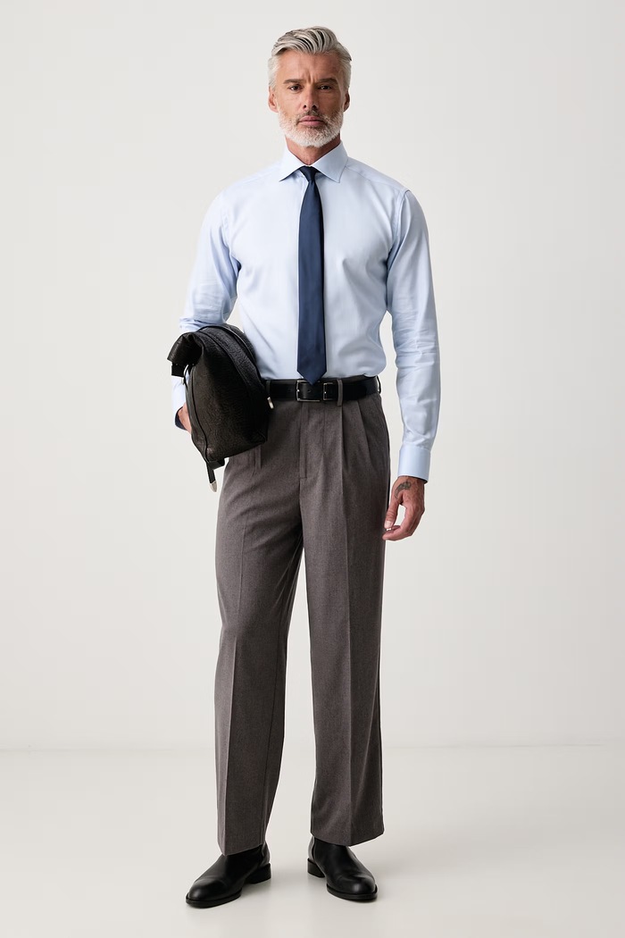 Eton Koszula męska bawełniana 100015411 niebieski AW26