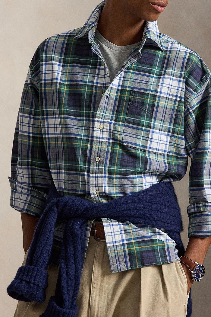 Oxfordská košile bavlněná pánská Polo Ralph Lauren 710B23951001 vícebarevná
