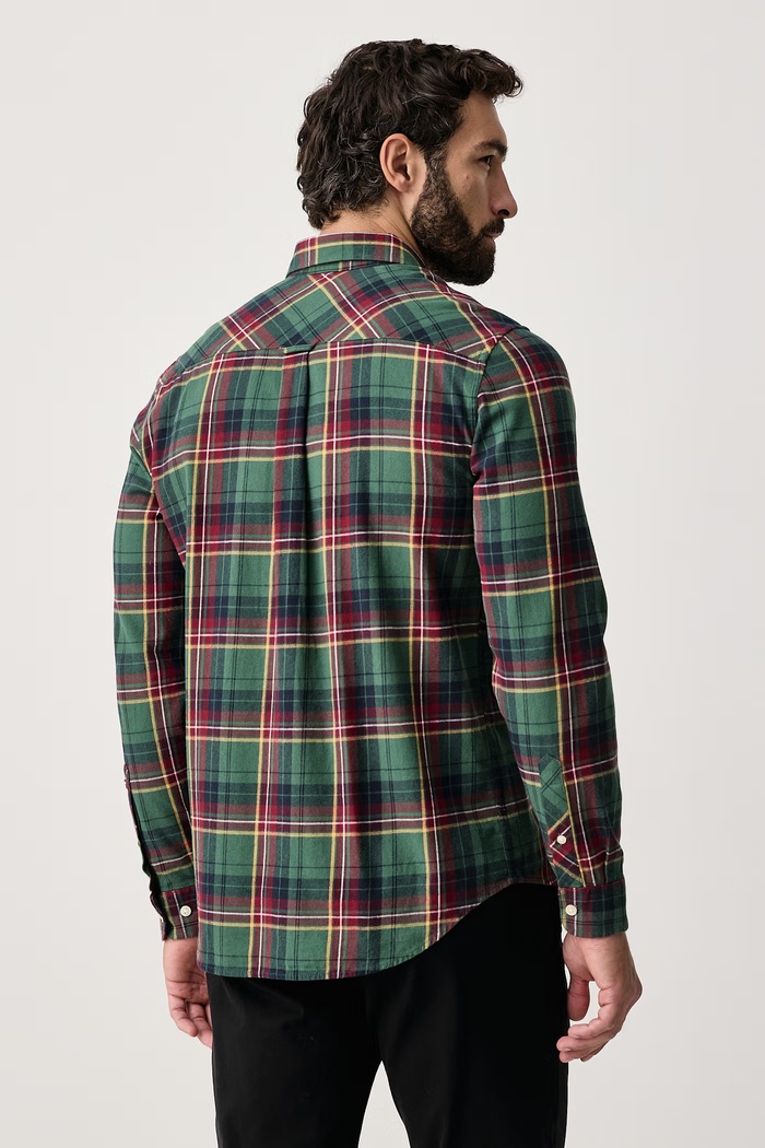 Odzież U.S. Polo Assn. Koszula męska bawełniana Pocketed Checked Buttondown LS MUP4231 zielony