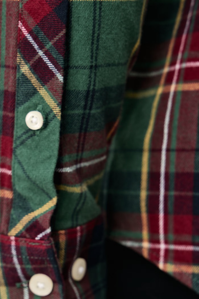 Koszula męska bawełniana Pocketed Checked Buttondown LS U.S. Polo Assn. zielony MUP4231