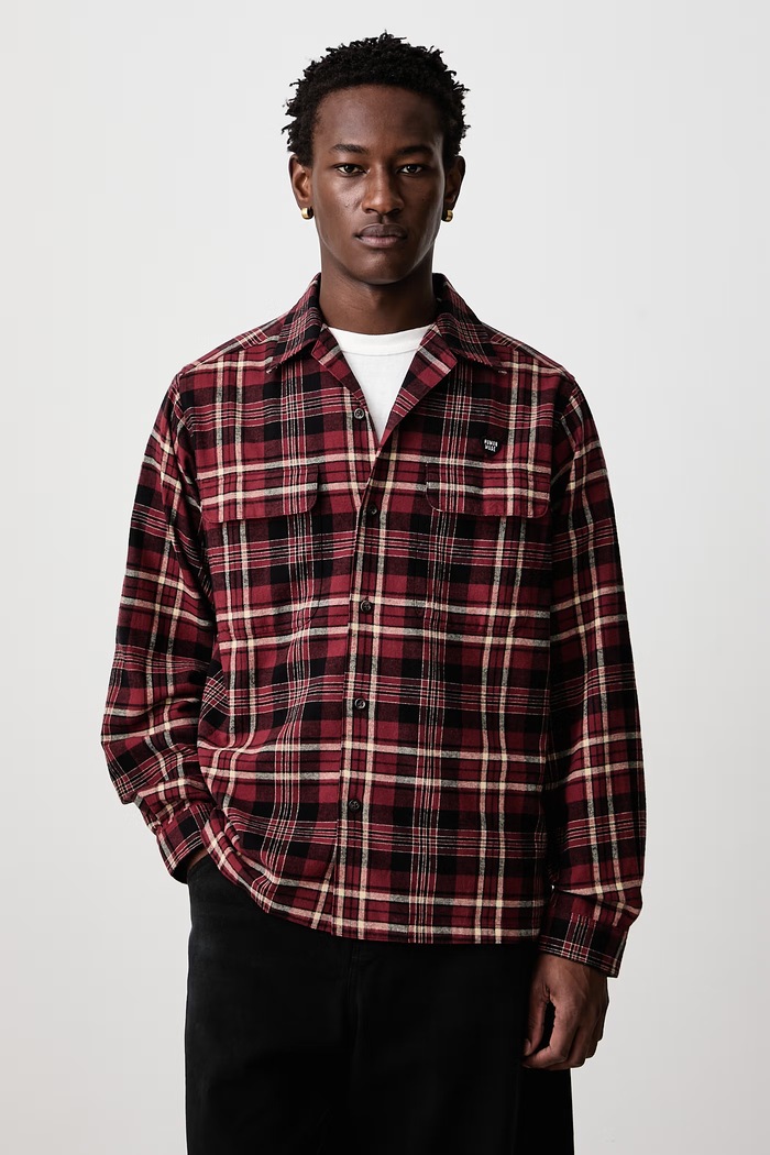 Human Made Shirt cotton Men's red HM32SH007
