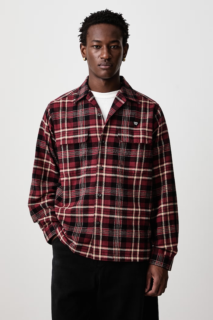 Human Made Shirt cotton Men's red HM32SH007