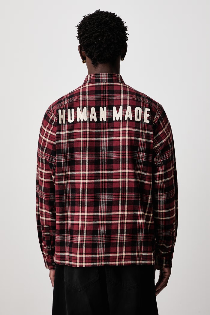 Clothing Human Made Shirt cotton Men's HM32SH007 red