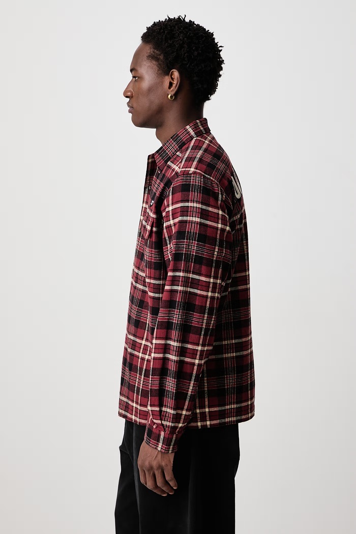 Shirt cotton Men's Human Made HM32SH007 red