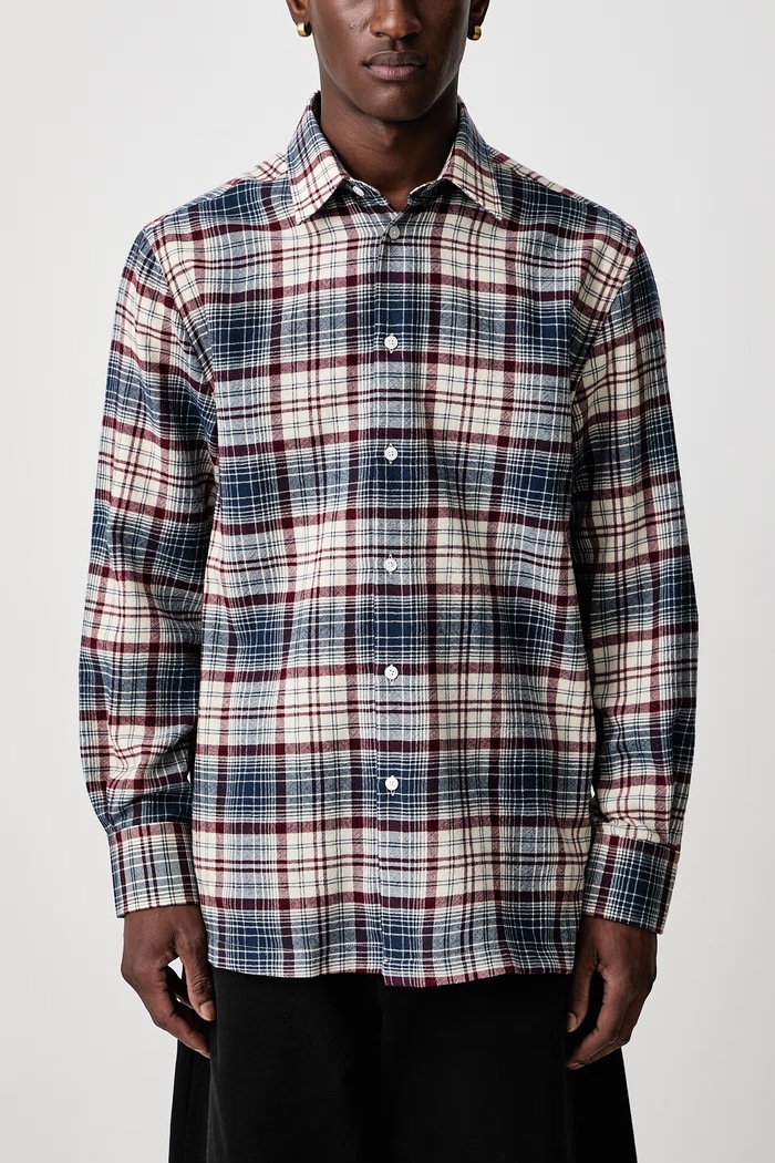 WOOLEN cămașă din lână pentru bărbați Willy Chavarria multicolor MMWTO003.005C