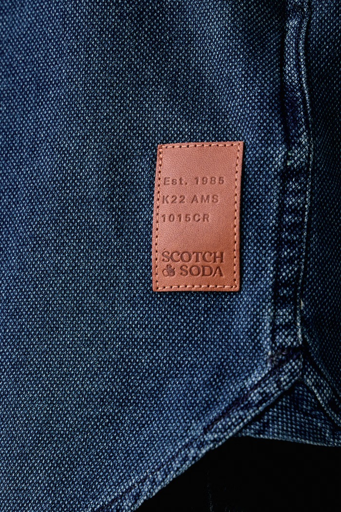 Koszula męska bawełniana Scotch & Soda granatowy 183569
