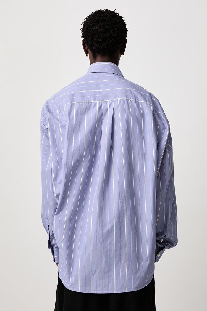 Abbigliamento Maison MIHARA YASUHIRO Camicia in cotone da uomo A17SH081 blu