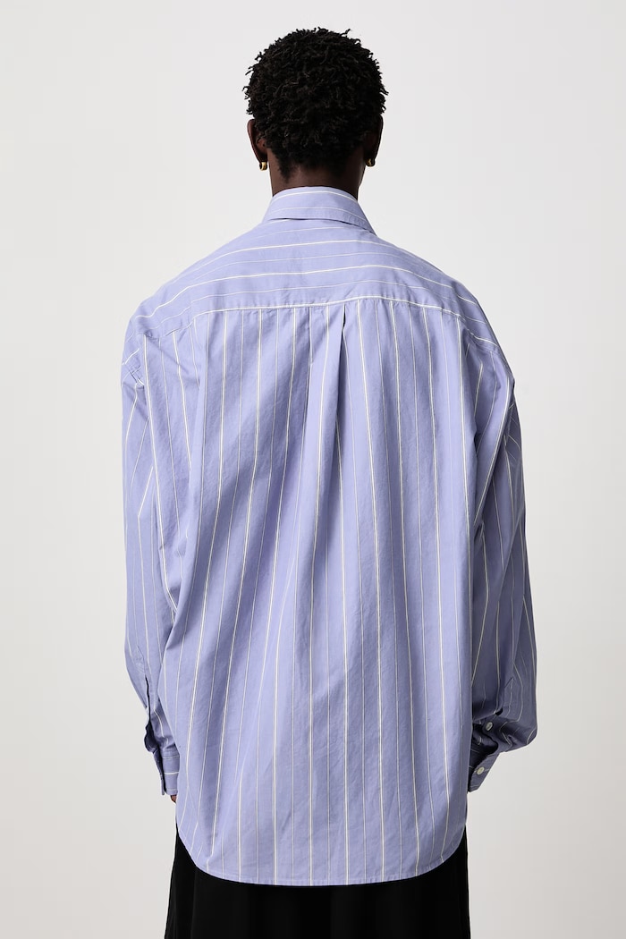 Abbigliamento Maison MIHARA YASUHIRO Camicia in cotone da uomo A17SH081 blu