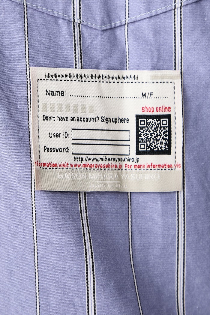 Maison MIHARA YASUHIRO Camicia in cotone da uomo A17SH081