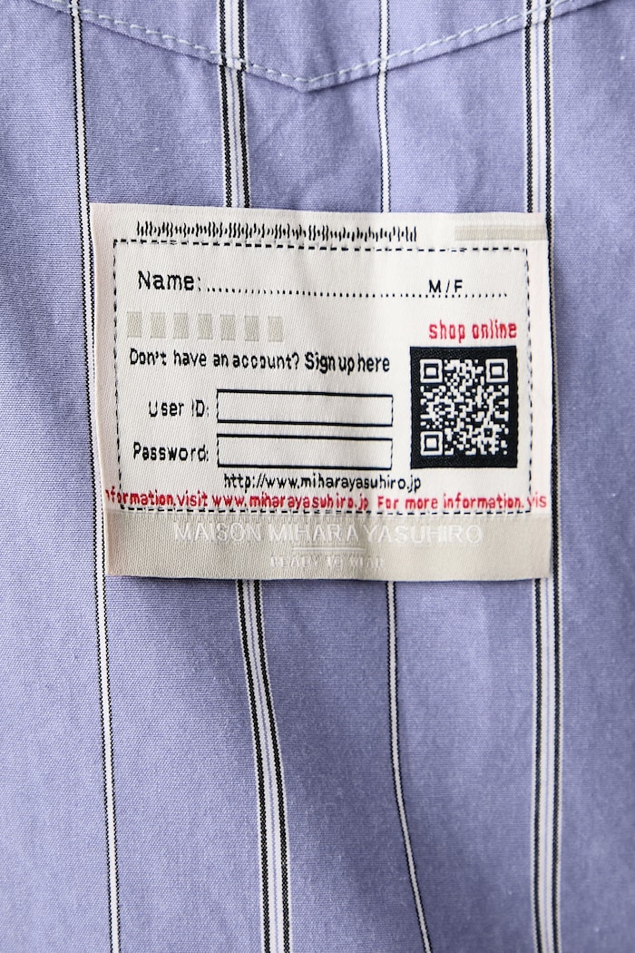 Maison MIHARA YASUHIRO Camicia in cotone da uomo A17SH081