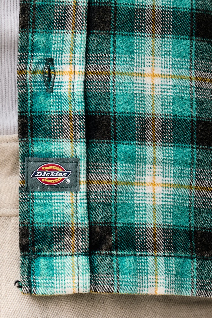 Koszula męska bawełniana Dickies turkusowy DK0A8CHI0LN1