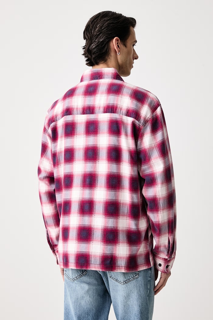 Odzież Dickies Koszula męska z bawełną DK0A8DUAL811 czerwony
