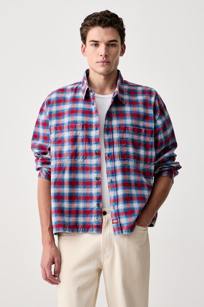Dickies Koszula męska bawełniana niebieski DK0A8CHIL811