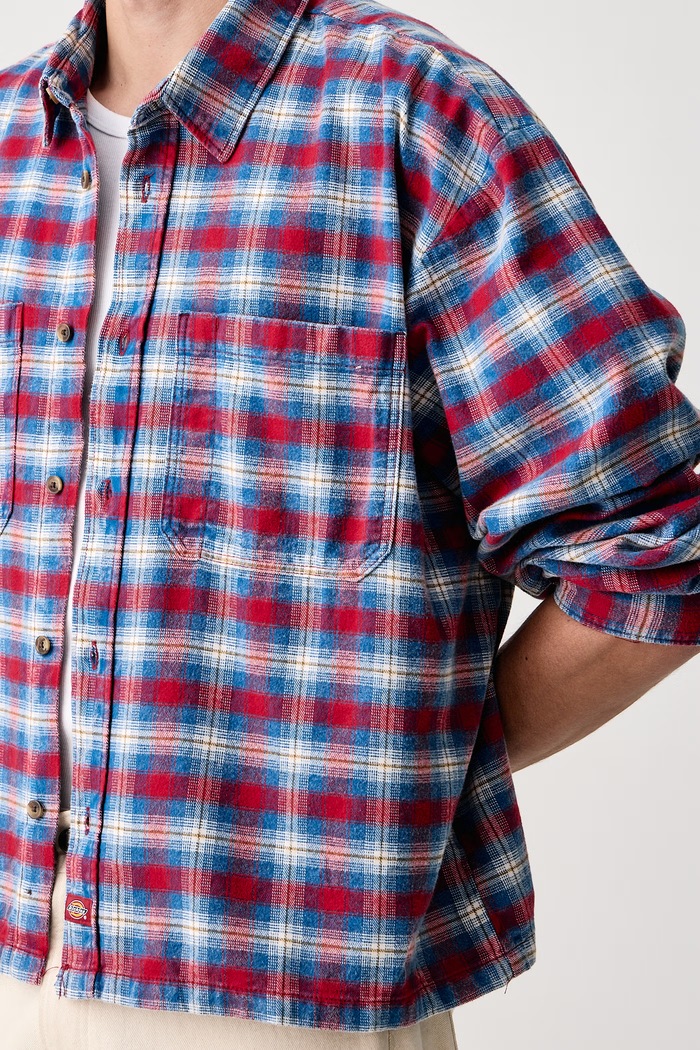 Koszula męska bawełniana Dickies DK0A8CHIL811 niebieski