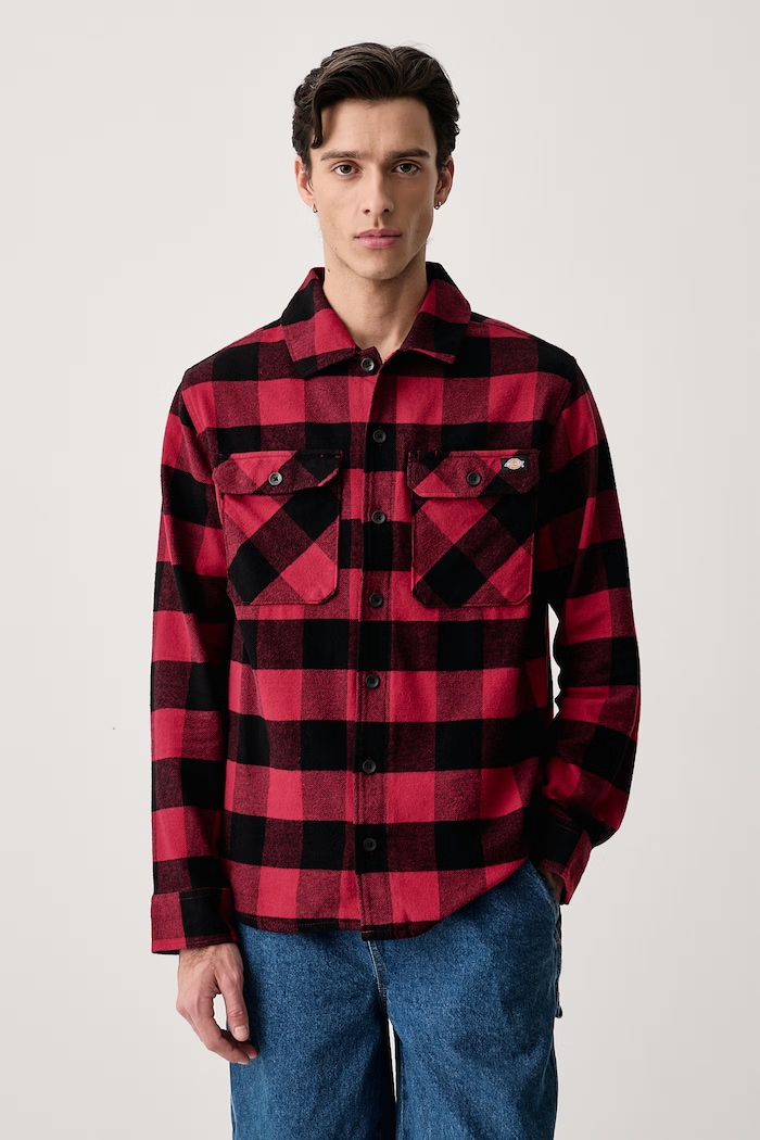 Dickies Koszula męska bawełniana czerwony DK0A4XDZL811
