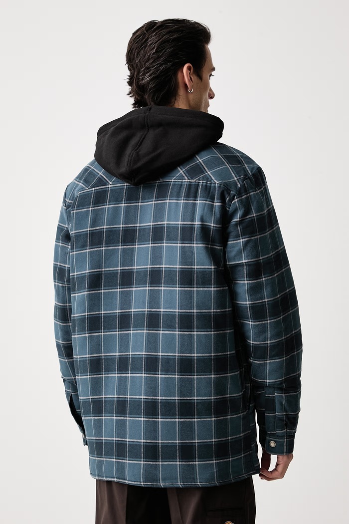 Odzież Dickies Kurtka koszulowa męska bawełniana DK0A4XT80DN1 turkusowy