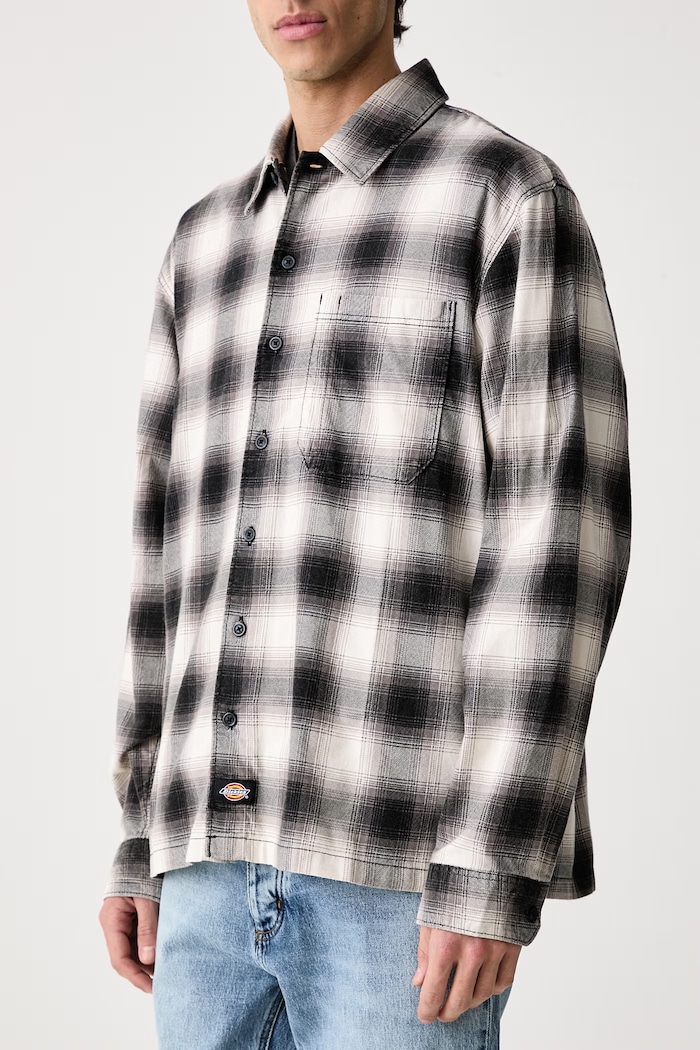 Koszula męska z bawełną Dickies DK0A8DUABLK1 czarny