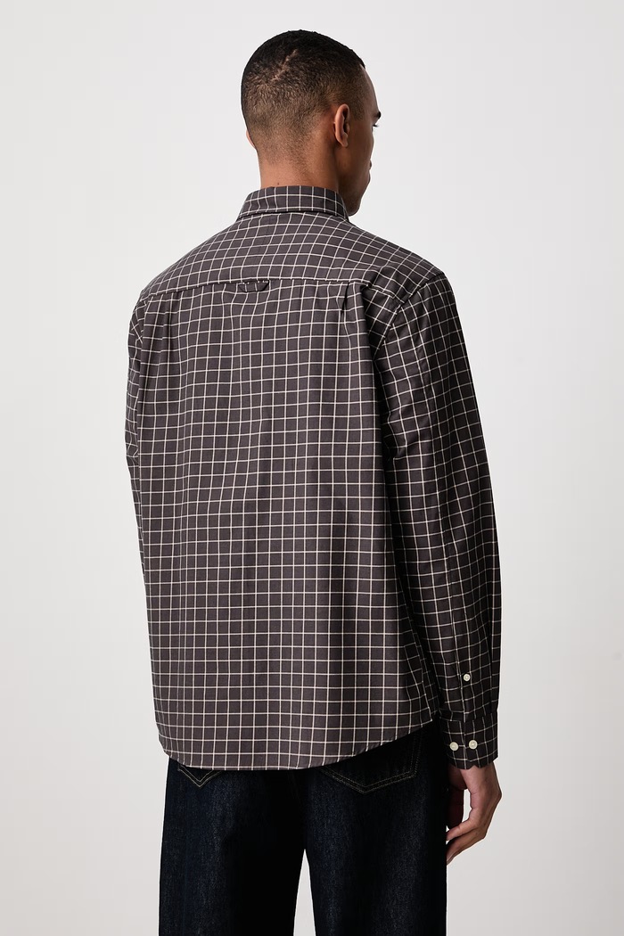 Odzież Lindbergh Koszula męska bawełniana 30.225094 brązowy