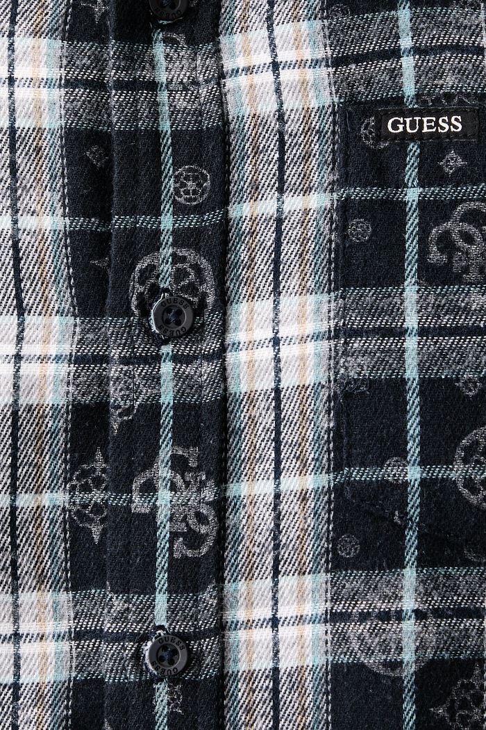 Košile pánská Guess námořnická modř M6BH59.W4572