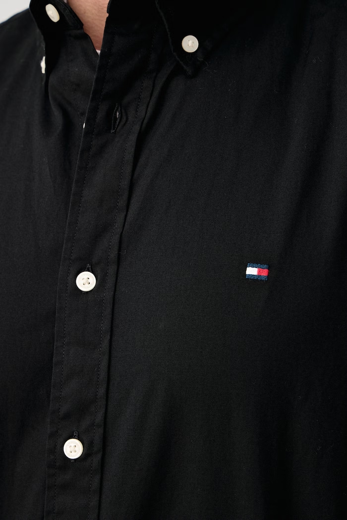 Koszula męska bawełniana Tommy Hilfiger czarny MW0MW39988