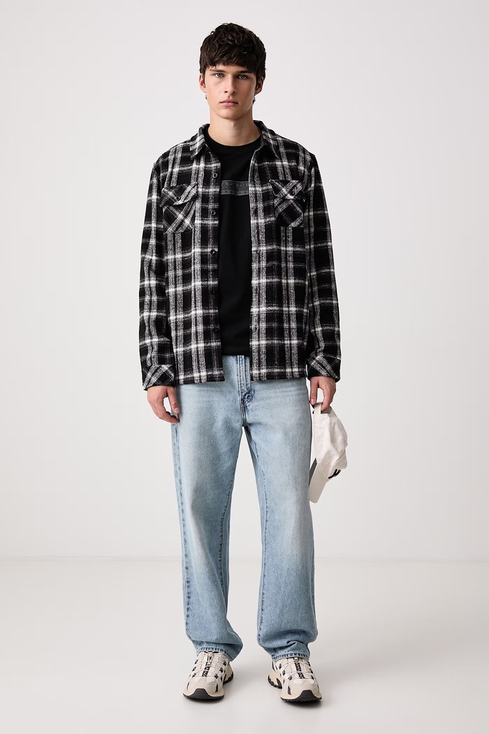 Hurley Koszula męska Ranger MVSEU00005 czarny AW26