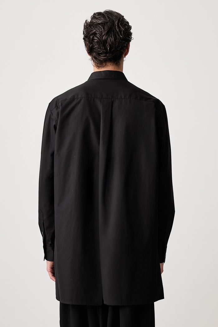 Odzież Yohji Yamamoto MULTI POCKET koszula bawełniana męska KN3626 czarny