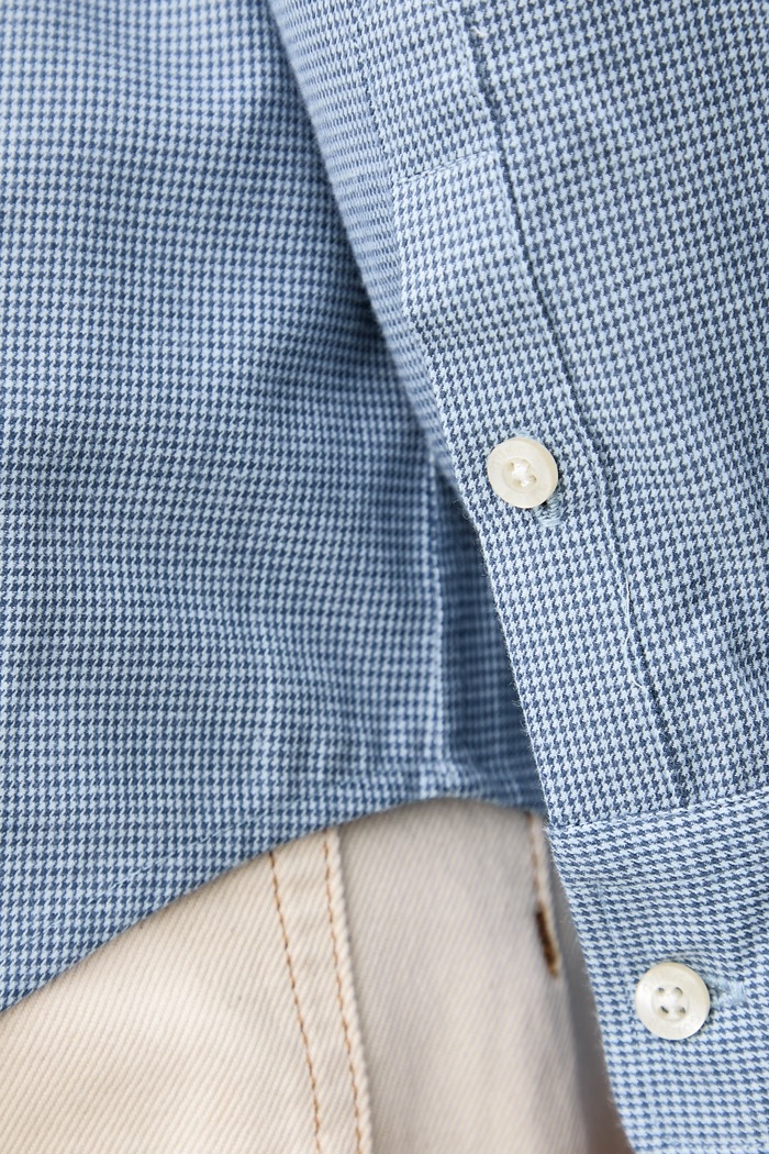 Košulja za muškarce od pamuka Guess plava M6BH33.W4283