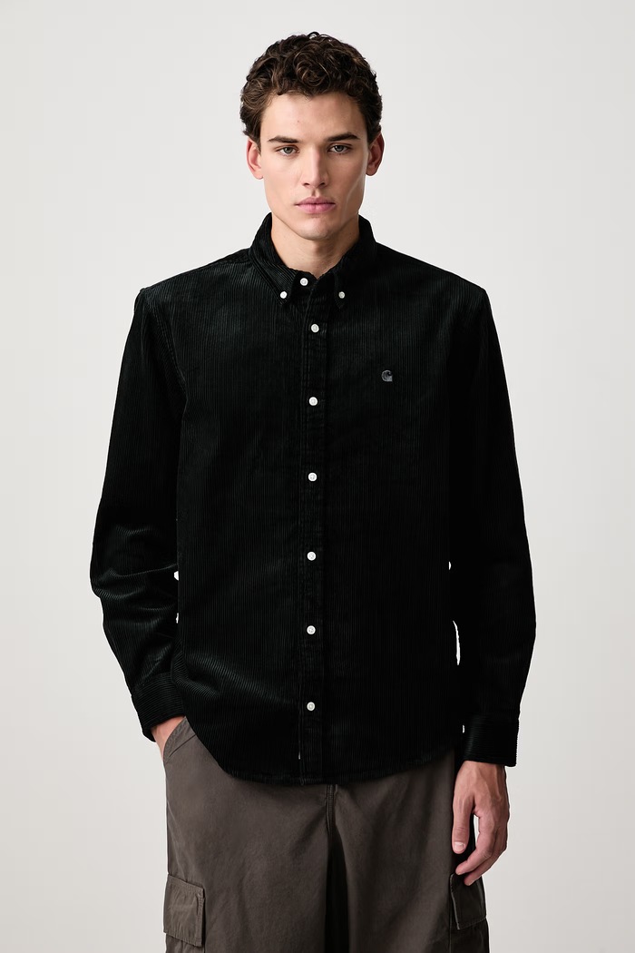 Carhartt WIP Madison Cord koszula sztruksowa męska zielony I029958.3T6XX