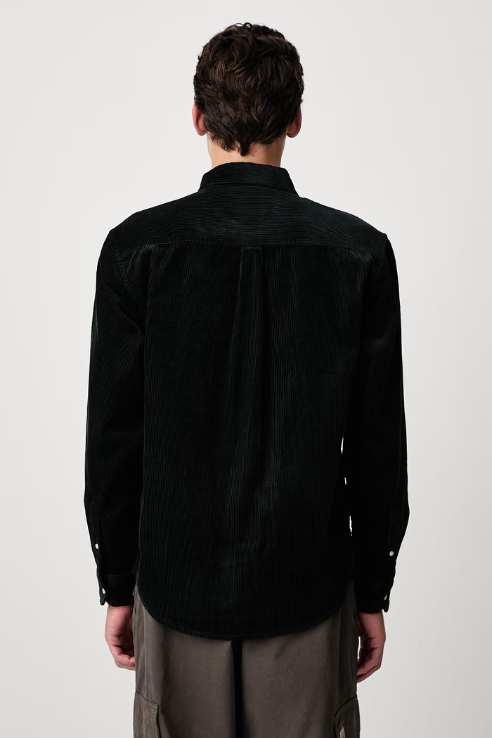 Odzież Carhartt WIP Madison Cord koszula sztruksowa męska I029958.3T6XX zielony