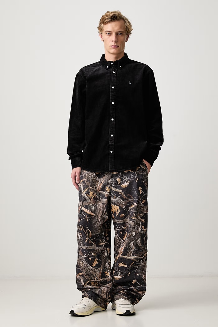 Carhartt WIP Madison Cord koszula sztruksowa męska I029958.26XX czarny AW26