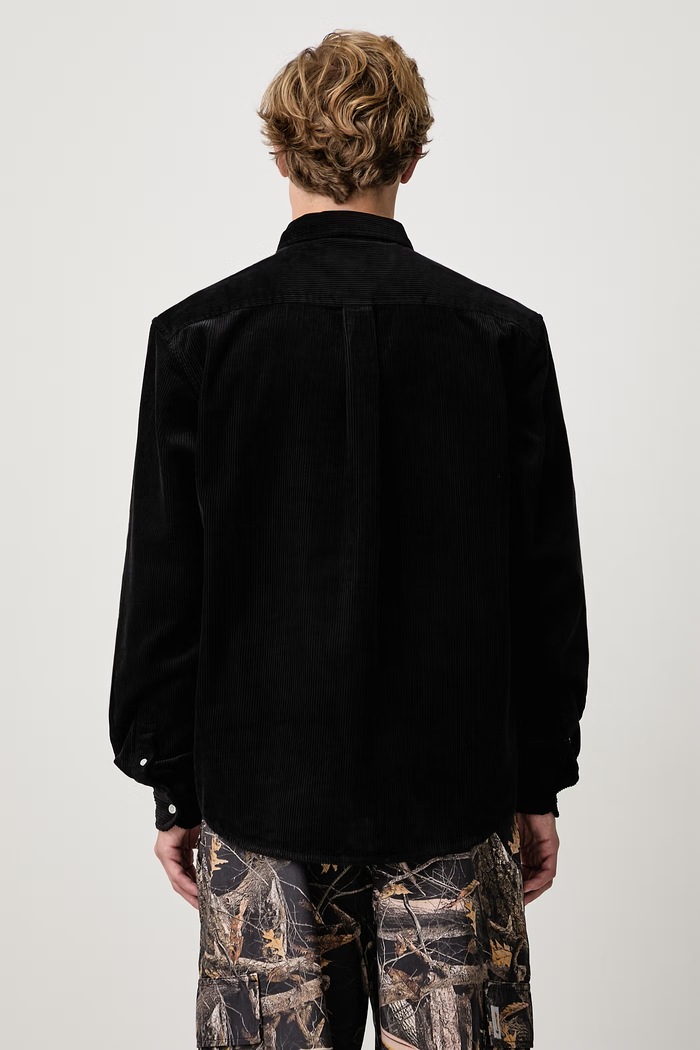 Odzież Carhartt WIP Madison Cord koszula sztruksowa męska I029958.26XX czarny