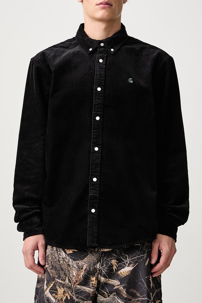 Madison Cord koszula sztruksowa męska Carhartt WIP czarny I029958.26XX
