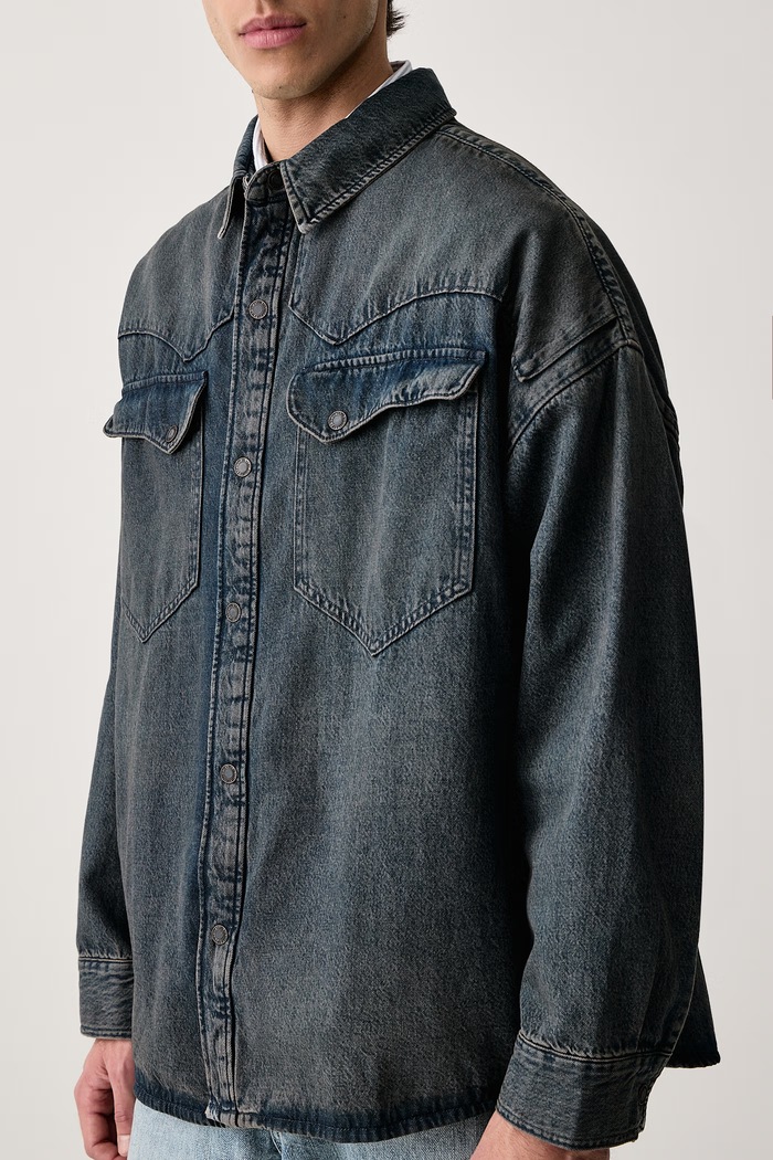 Džínsová bunda pánska rifľová LENOX WESTERN OVERSHIRT Levi's 0084Y modrá