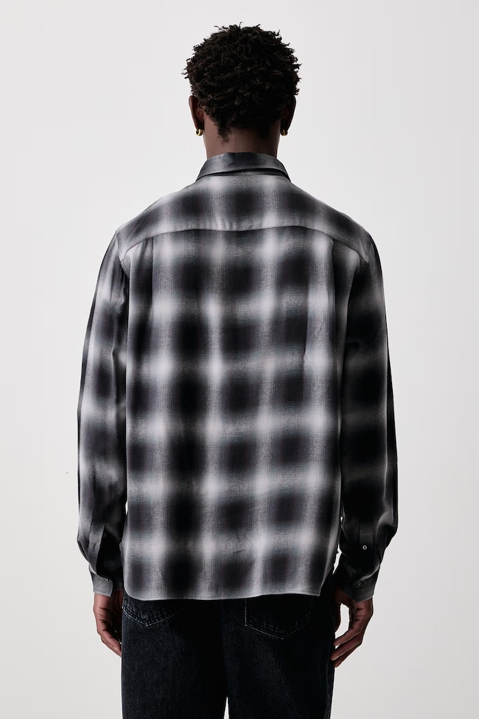 Odzież Maison Kitsuné Gradient koszula męska z bawełną MRMWI07WC5113 szary