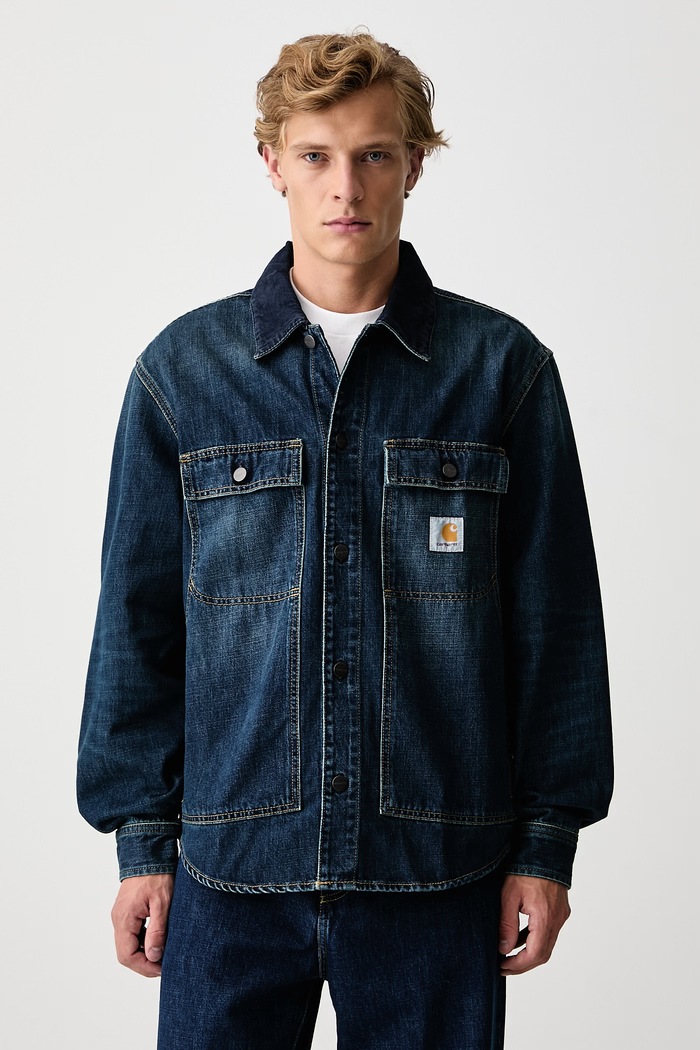 Carhartt WIP Oakland Shirt Jac koszula jeansowa męska niebieski I037532