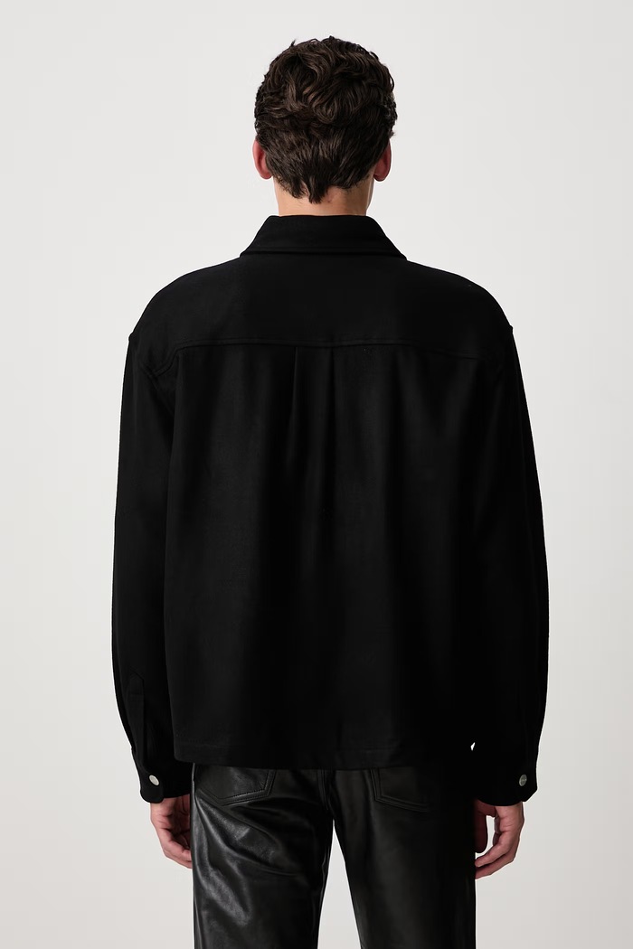 Odzież Carhartt WIP Atoka Shirt Jac krótka kurtka z wełną męska I037049 czarny
