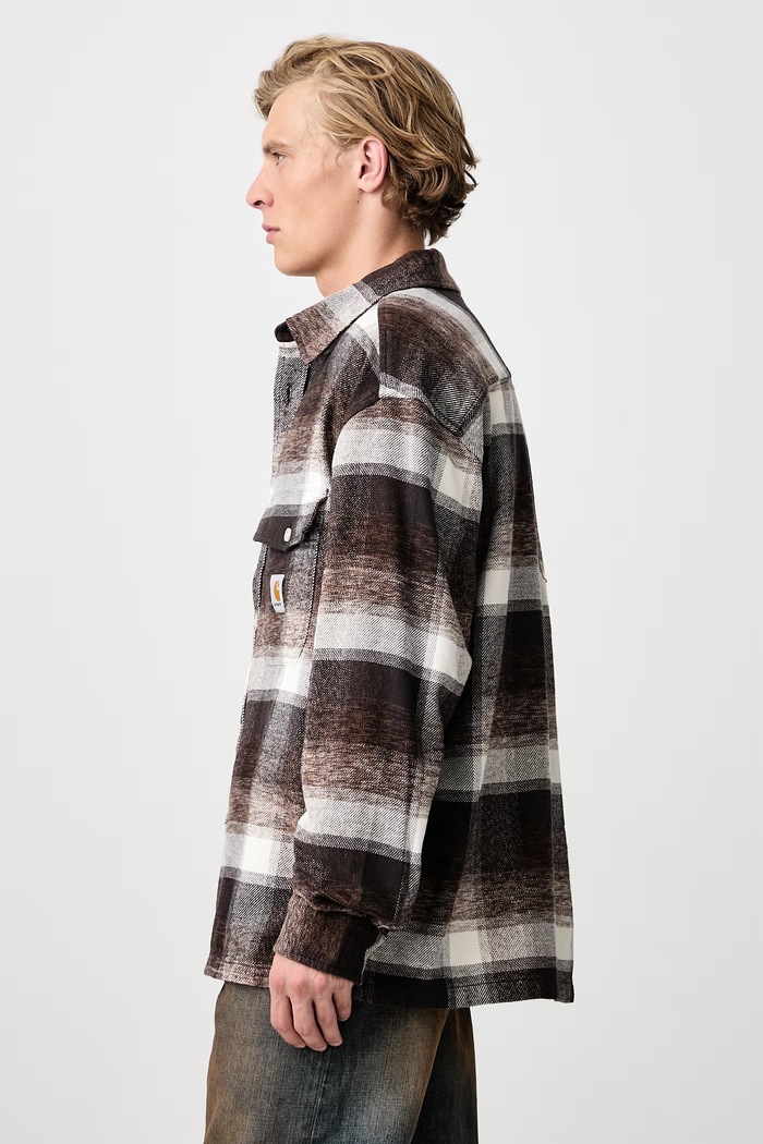 Esterson Shirt koszula bawełniana męska Carhartt WIP I037139 brązowy